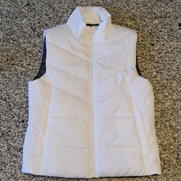 Pink Ribbon Riders white puffer vest - Picture 3 of 8